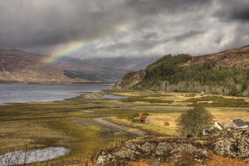 Rainbow across the valley © Sue Leonard