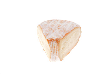 single cheese part on white