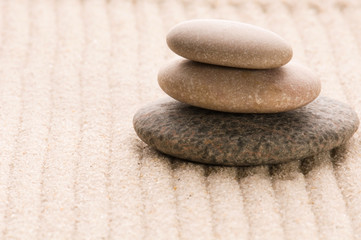 Obraz na płótnie Canvas Zen. Stone and sand