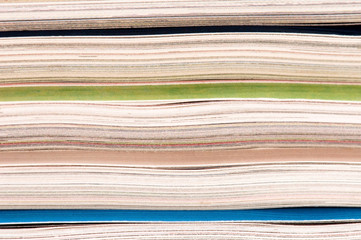 Stack of magazines