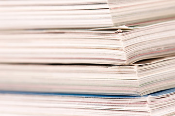 Stack of magazines