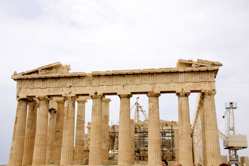 Obraz premium The Parthenon, in Athens Akropolis, Greece