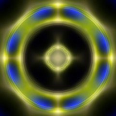 Abstrakt farbiges Lichtobjekt