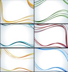 a set of vector wave backgrounds