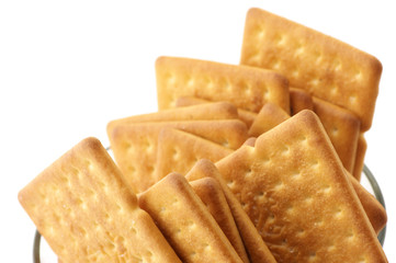 Crackers in bowl
