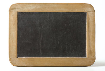 Old blackboard with a wooden frame. Copy space.