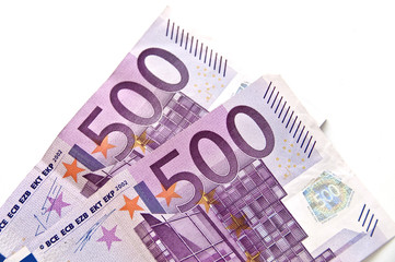 Deux billets de 500 euros