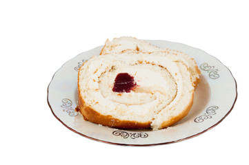 Cake on a plate