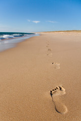huellas en la arena