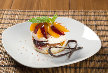 fruit delicious cake
