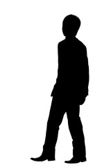 男性のシルエット