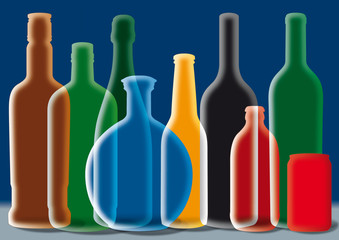 Group of Alcohol Bottles