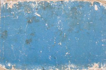 blue cardboard with age marks