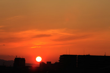 夕日