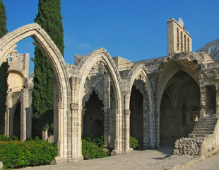 Fototapeta na wymiar Bellapais opactwa, Northem Cypr