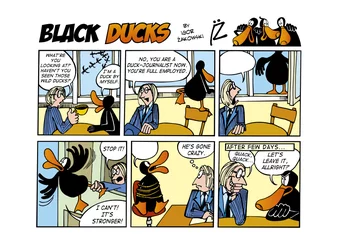 Fotobehang Strips Black Ducks Comic Strip aflevering 55