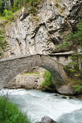 Fototapeta na wymiar starożytny most w Pre Saint Didier
