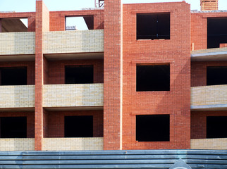 Construction of a brick wall