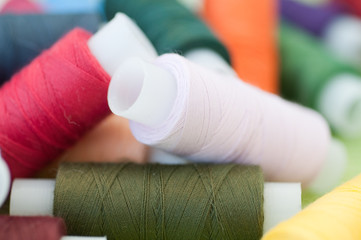 Colorful thread reels