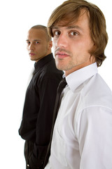 Two fresh businessman