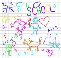 vector kids background