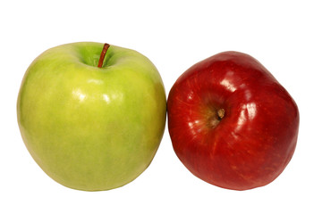 Two ripe apples