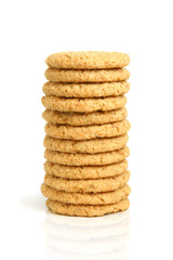 Stack of oatmeal cookies