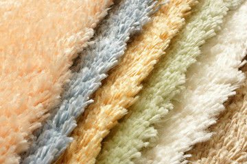 Samples of collection carpet