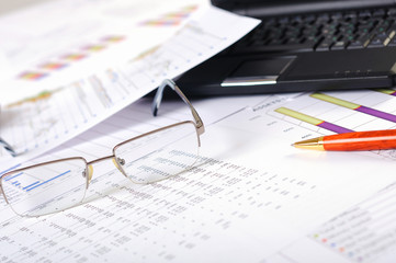 Charts, diagrams, tables.