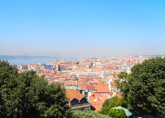 the view of Lisbon, Portugal