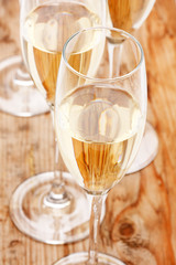 flutes of champagne