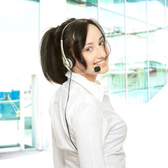 Call center woman
