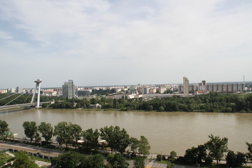 Fototapeta na wymiar Bratislava,vue du danube
