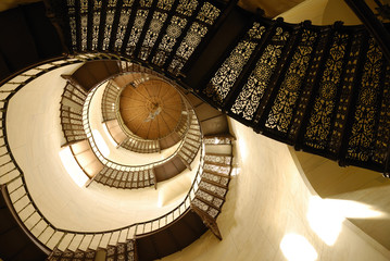 Treppenhaus des Jagdschlosses Granitz auf der Insel Rügen