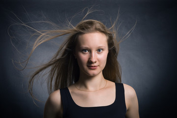 Fototapeta premium Photo of beautiful woman with magnificent hair