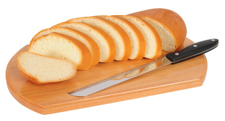 Butter bread. Isolated