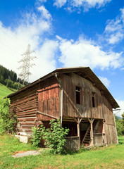 Obraz premium Swiss Mountain Barn