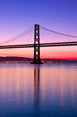 Fototapeta na wymiar Bay Bridge, San Francisco, California.