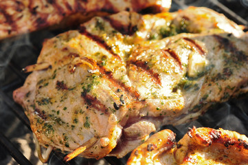 gefülltes Schweinesteak