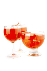 red light wine goblet