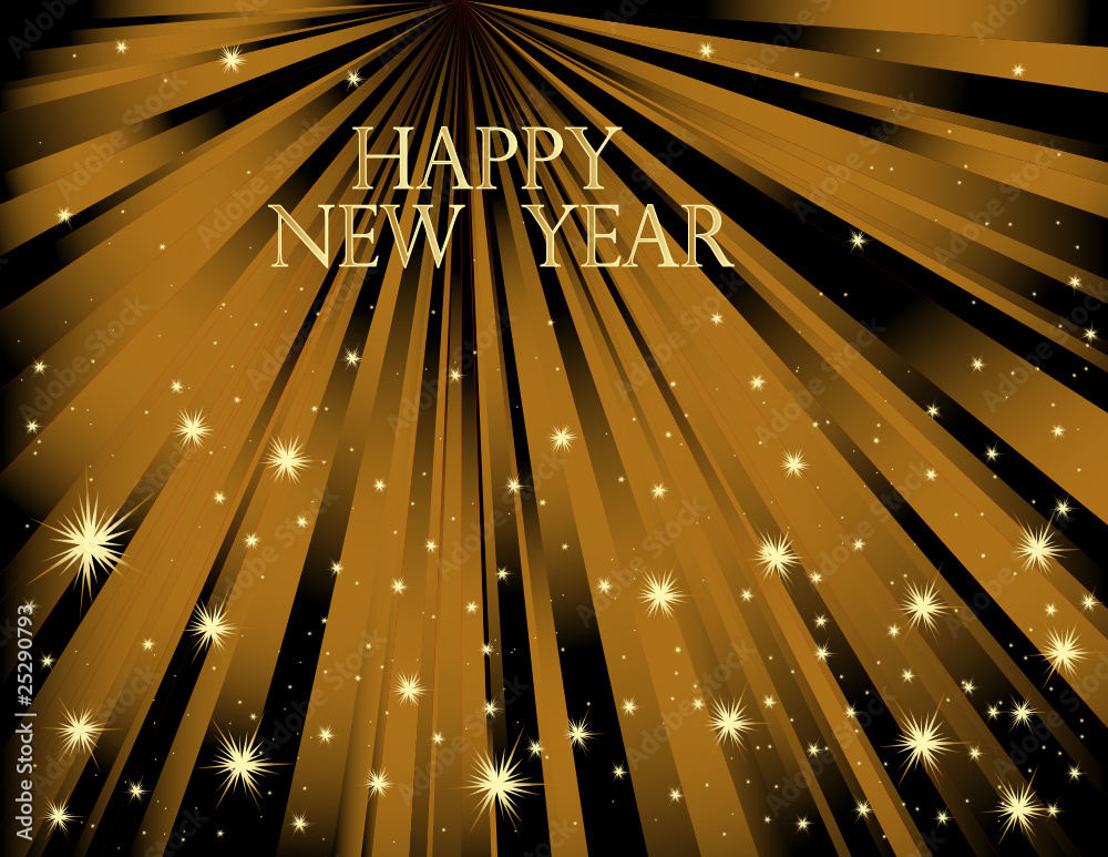 Wall mural Happy New Year background