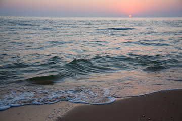 Beautiful dawn on seacoast