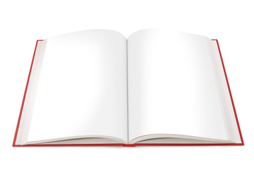 Open Book with Blank Pages