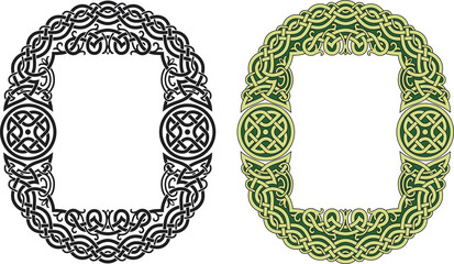 Celtic frame pattern