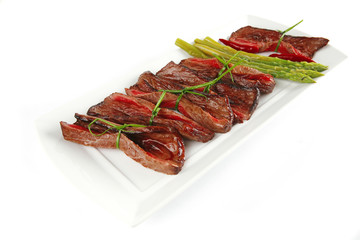 beef and asparagus