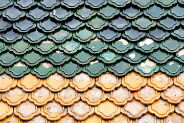 Grunge roof tiles