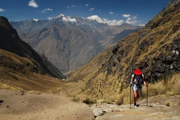 Fotobehang Chemin de l'inca du Machu Picchu © Ariane Citron