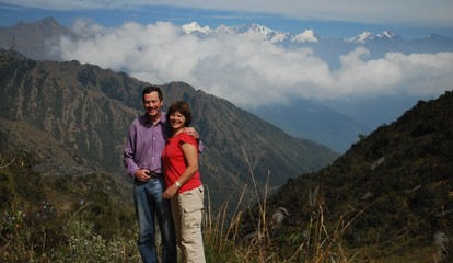 Fototapeta na wymiar Chemin de l'inca du Machu Picchu