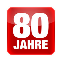 80 Jahre Button