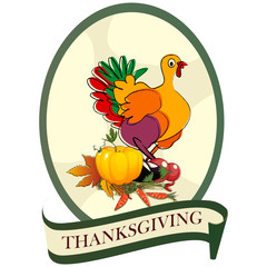 Thanksgiving day sticker